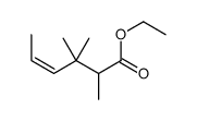 ethyl 2,3,3-trimethylhex-4-enoate Structure