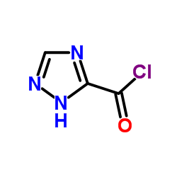 1H-1,2,4-Triazole-5-carbonyl chloride结构式