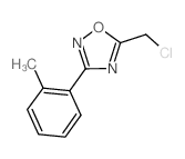 5-氯甲基-3-(2-甲基苯基)-1,2,4-噁二唑结构式