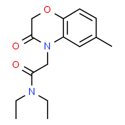 4H-1,4-Benzoxazine-4-acetamide,N,N-diethyl-2,3-dihydro-6-methyl-3-oxo-(9CI) Structure