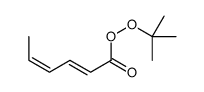 tert-butyl hexa-2,4-dieneperoxoate Structure