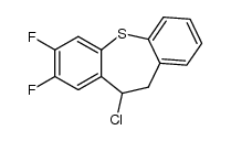 7,8-difluoro-10-chloro-10,11-dihydrodibenzo(b,f)thiepine Structure
