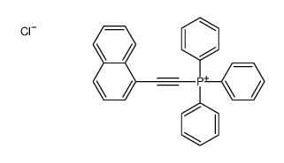 2-naphthalen-1-ylethynyl(triphenyl)phosphanium,chloride结构式