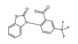 3-[2-nitro-4-(trifluoromethyl)phenyl]-1,3-benzothiazol-2-one Structure