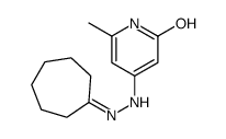 4-(2-cycloheptylidenehydrazinyl)-6-methyl-1H-pyridin-2-one Structure