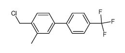 4-chloromethyl-3-methyl-4'-trifluoromethyl-biphenyl结构式