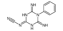 (4,6-diamino-5-phenyl-1,3,5-triazin-2-ylidene)cyanamide Structure