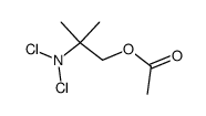 2-N,N-Dichloroamino-2-methyl-1-propyl acetate Structure