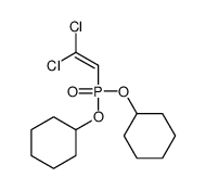 [cyclohexyloxy(2,2-dichloroethenyl)phosphoryl]oxycyclohexane Structure