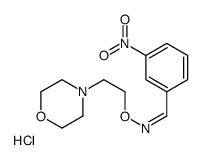 (E)-N-(2-morpholin-4-ium-4-ylethoxy)-1-(3-nitrophenyl)methanimine,chloride结构式