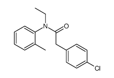 2-(4-chlorophenyl)-N-ethyl-N-(2-methylphenyl)acetamide Structure