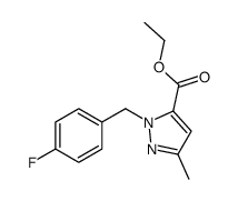 Ethyl 1-(4-fluorobenzyl)-3-methyl-1H-pyrazole-5-carboxylate Structure