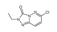 6-chloro-2-ethyl-[1,2,4]triazolo[4,3-b]pyridazin-3-one结构式