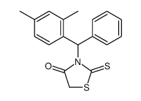 3-[(2,4-dimethylphenyl)-phenylmethyl]-2-sulfanylidene-1,3-thiazolidin-4-one Structure