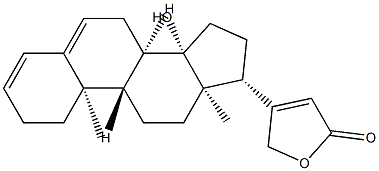 14-Hydroxycarda-3,5,20(22)-trienolide structure