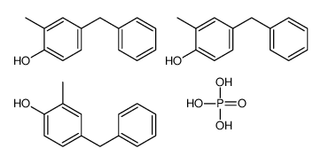 4-benzyl-2-methylphenol,phosphoric acid Structure