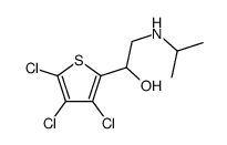 2-(propan-2-ylamino)-1-(3,4,5-trichlorothiophen-2-yl)ethanol结构式