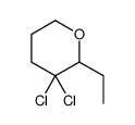3,3-dichloro-2-ethyloxane Structure