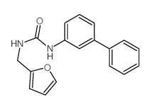 Urea,N-[1,1'-biphenyl]-3-yl-N'-(2-furanylmethyl)- structure