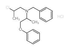 N-benzyl-2-chloro-N-(1-phenoxypropan-2-yl)propan-1-amine结构式