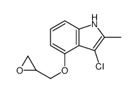 3-chloro-2-methyl-4-(oxiran-2-ylmethoxy)-1H-indole Structure