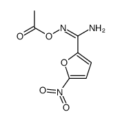 N'-ACETOXY-5-NITROFURAN-2-CARBOXIMIDAMIDE Structure