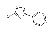 5-chloro-3-(pyridin-4-yl)-1,2,4-thiadiazole结构式