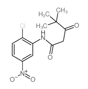 N-(2-chloro-5-nitro-phenyl)-4,4-dimethyl-3-oxo-pentanamide Structure