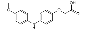 2-[4-(4-methoxyanilino)phenoxy]acetic acid Structure