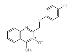 Quinazoline,2-[[(4-chlorophenyl)thio]methyl]-4-methyl-, 3-oxide picture