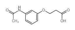 Propanoic acid,3-[3-(acetylamino)phenoxy]- Structure