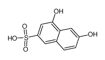 4,6-Dihydroxynaphthalene-2-sulphonic acid structure