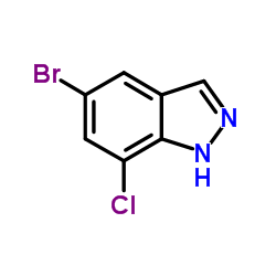 5-Bromo-7-chloro-1H-indazole Structure