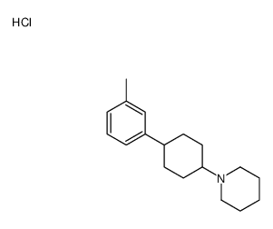 1-[4-(3-methylphenyl)cyclohexyl]piperidine,hydrochloride Structure