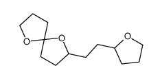2-[2-(Tetrahydrofuran-2-yl)ethyl]-1,6-dioxaspiro[4.4]nonane Structure