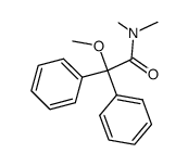 2-methoxy-N,N-dimethyl-2,2-diphenylacetamide结构式