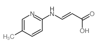 2-Propenoic acid,3-[(5-methyl-2-pyridinyl)amino]-结构式