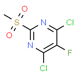 4,6-dichloro-5-fluoro-2-Methanesulfonyl-pyriMidine Structure