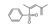 4-methylpenta-2,4-dien-2-ylsulfonylbenzene Structure