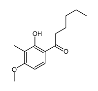 1-(2-hydroxy-4-methoxy-3-methylphenyl)hexan-1-one Structure