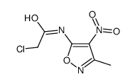 Acetamide,2-chloro-N-(3-methyl-4-nitro-5-isoxazolyl)-结构式