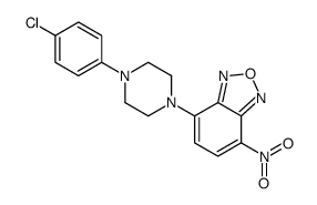 7-[4-(4-chlorophenyl)piperazin-1-yl]-4-nitro-2,1,3-benzoxadiazole结构式