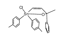 (Z)-1-(chlorodi-p-tolylstannyl)-3-phenyl-1-buten-3-ol结构式