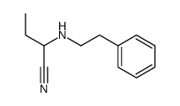 2-(2-phenylethylamino)butanenitrile Structure