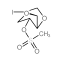 2-iodo-6-methylsulfonyloxy-4,8-dioxabicyclo[3.3.0]octane Structure
