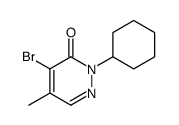 4-bromo-2-cyclohexyl-5-methylpyridazin-3-one Structure