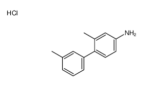 [3-methyl-4-(3-methylphenyl)phenyl]azanium,chloride Structure