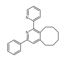 3-苯基-1-(2-吡啶)-5,6,7,8,9,10-六氢环辛基[c]吡啶结构式