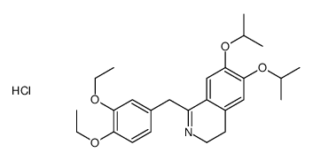 1-[(3,4-diethoxyphenyl)methyl]-6,7-di(propan-2-yloxy)-3,4-dihydroisoquinoline,hydrochloride Structure