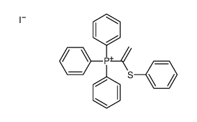 triphenyl(1-phenylsulfanylethenyl)phosphanium,iodide Structure